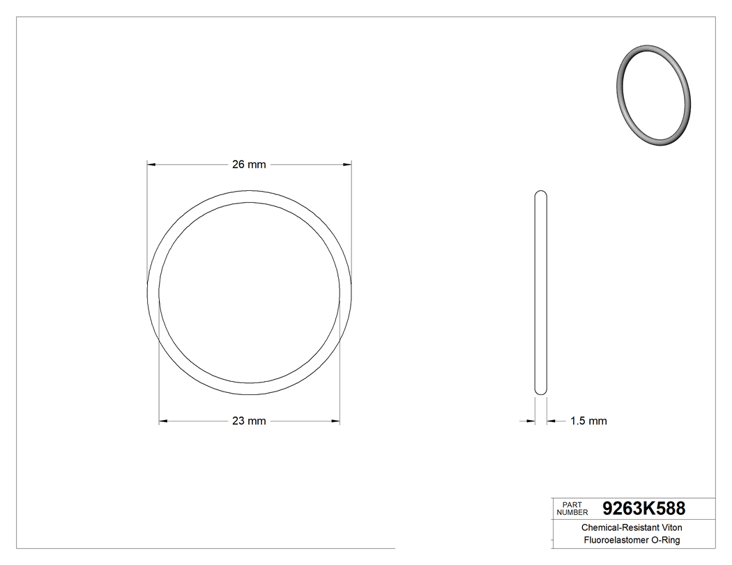 Technical drawing - 9263K588